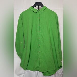 Women’s Cotton On Body Green Button-Down Shirt